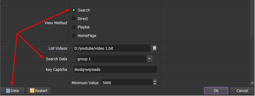 Search Data View Method - YouTube view auto tool