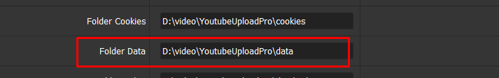 data folder to store results - Youtube Uploading