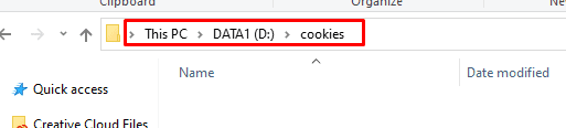 cookies folder - gmail bot