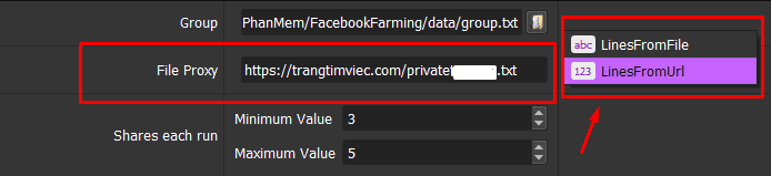 Proxy url - Facebook farming tool