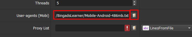Mobile browsers - BingAdsLearner tool