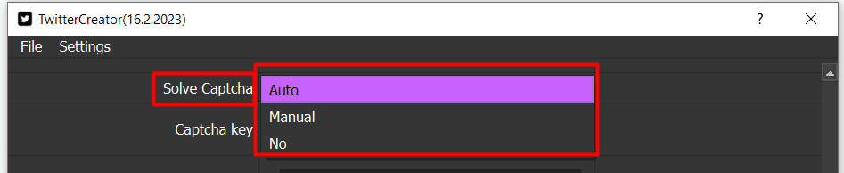 auto solve captcha - twitercreator