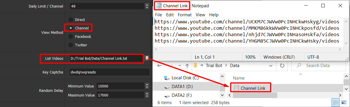 Channel view method - Youtube short view tool