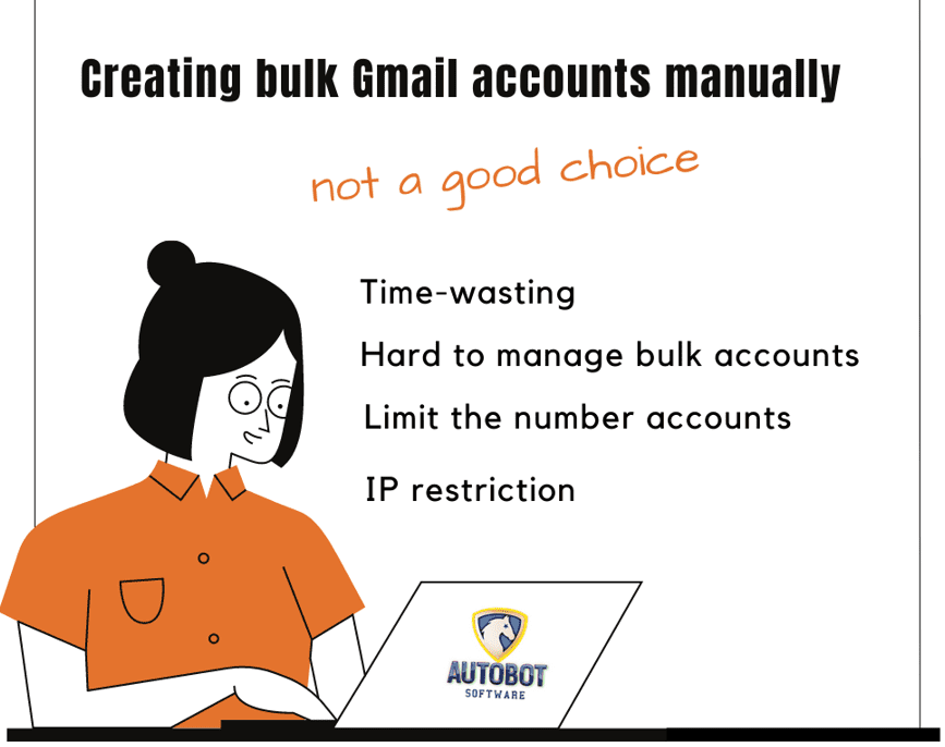 unlimited Gmail generator - creating bulk gmail accounts manually is not a good choice