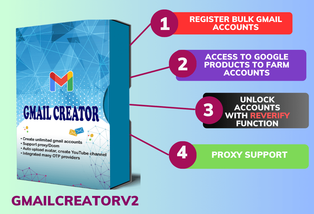 Bulk Gmail Account Creator