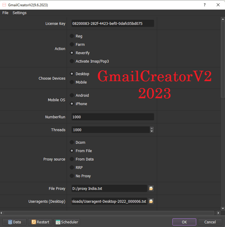 GmailcreatorV2 - create unlimited gmail accounts
