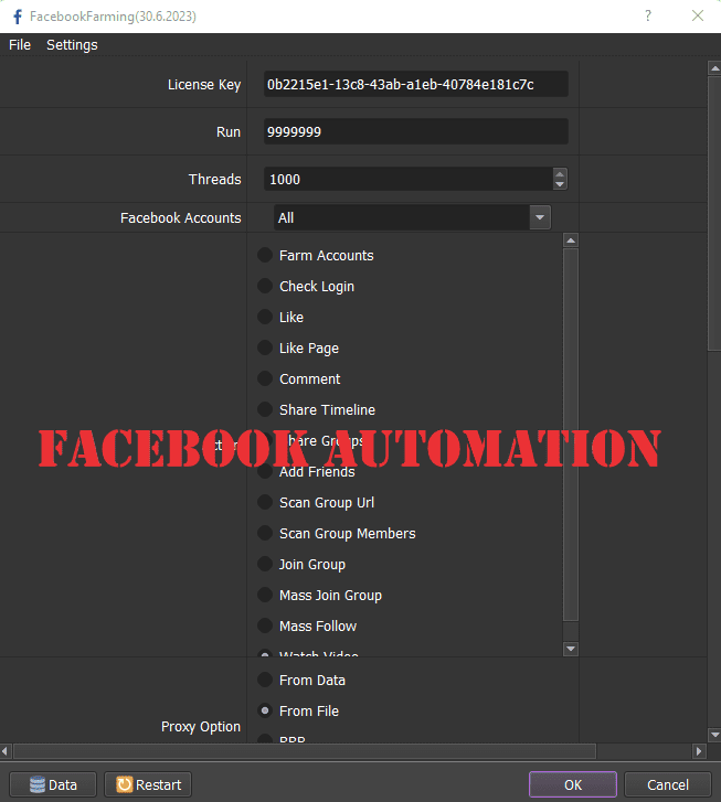 Facebook automation tool - auto comment on your page